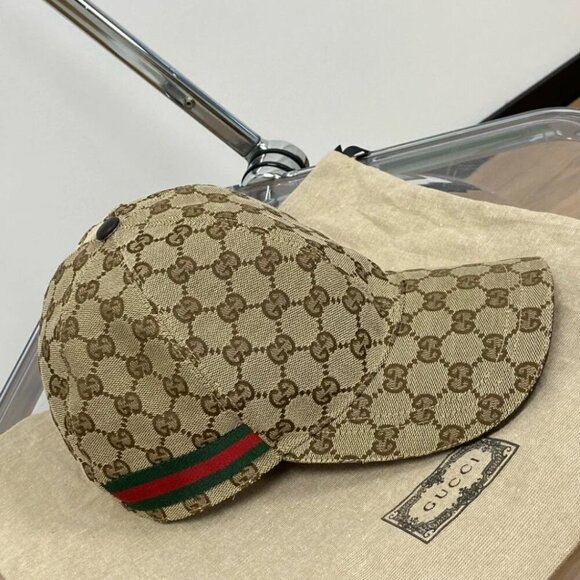 Gucci GG Monogram Canvas Baseball Hat Unisex Baseball Cap - Picture 2 of 6